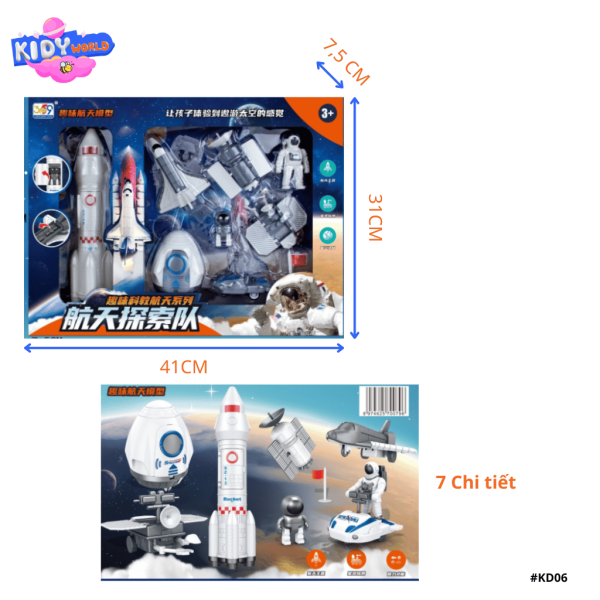 Bộ đồ chơi cho bé, đồ chơi xe công trình Kidy World KD06 - Hình ảnh 7
