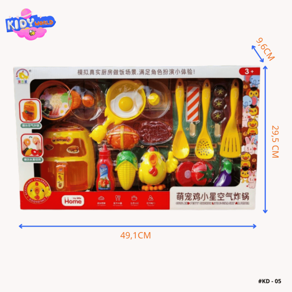 Set đồ chơi,bộ đồ chơi nấu ăn mini Kidy World, đồ chơi nấu ăn cho bé nhập vai các ngành nghề KD05 - Hình ảnh 3
