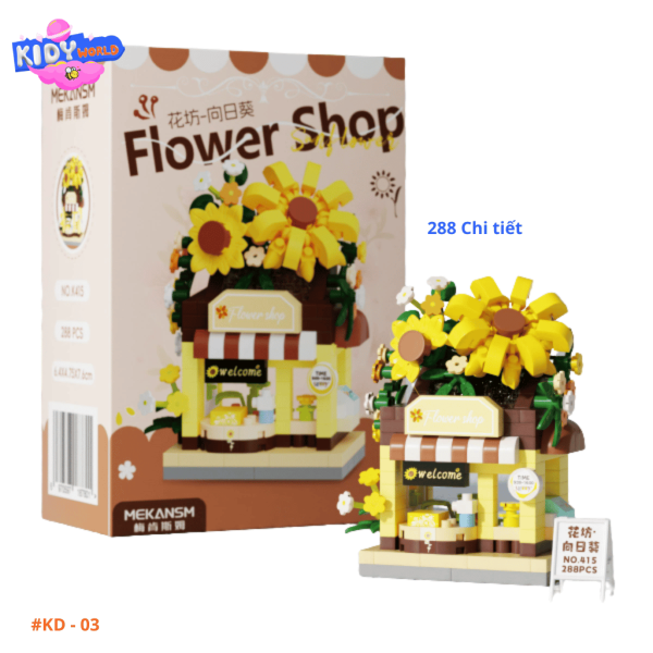 Bộ đồ chơi Lego lắp ráp Dream Shop, khối Lego Kidy World - Hình ảnh 3
