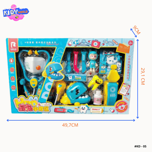 Set đồ chơi,bộ đồ chơi nấu ăn mini Kidy World, đồ chơi nấu ăn cho bé nhập vai các ngành nghề KD05 - Hình ảnh 2