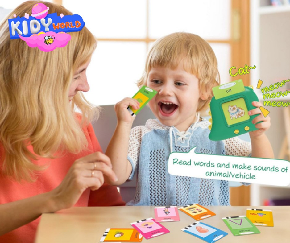 Máy Đọc Thẻ Flashcard Tiếng Anh đồ chơi phát triển trí não cho bé
