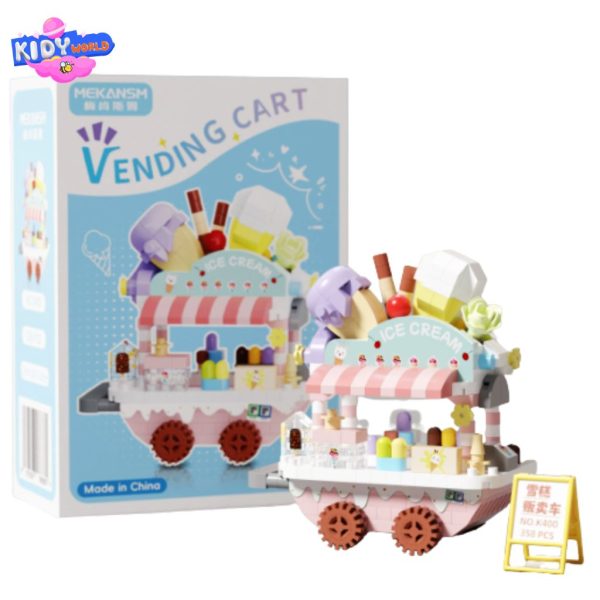 Đồ chơi lego Dream Shop Micro Building Blocks , lego lắp ráp Kidy World, bộ lego cửa hàng tiện lợi nhiều chi tiết - Hình ảnh 4