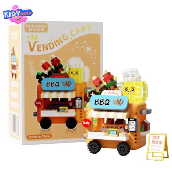 Đồ chơi lego Dream Shop Micro Building Blocks , lego lắp ráp Kidy World, bộ lego cửa hàng tiện lợi nhiều chi tiết - Hình ảnh 2