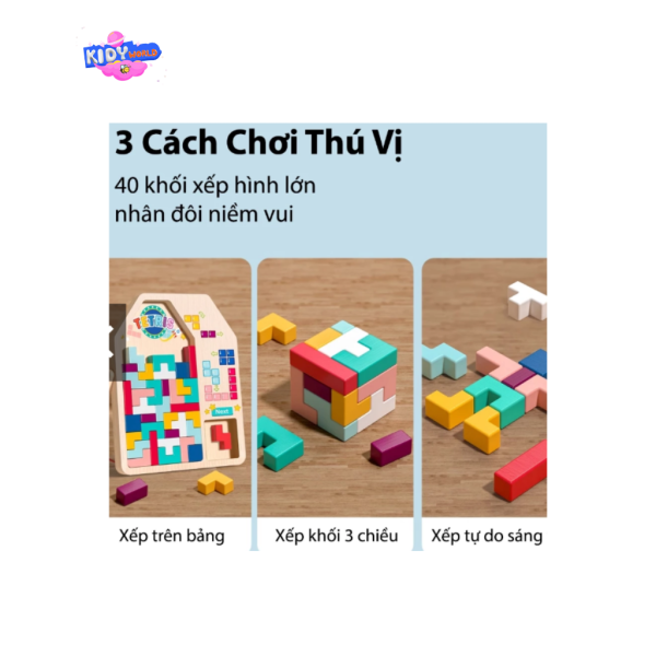 Bộ Đồ Chơi Xếp Hình Trí Tuệ Cho Bé - Hình ảnh 3