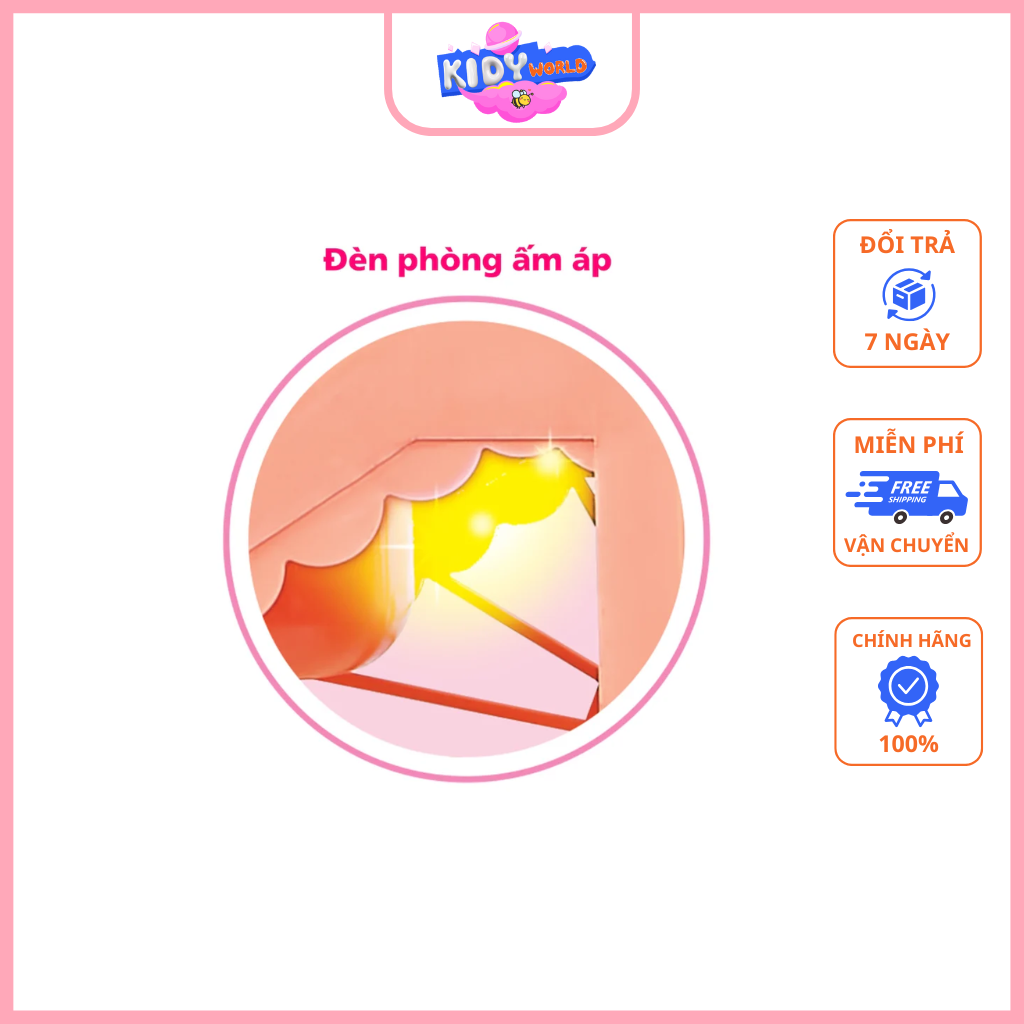 Bộ Ngôi Nhà Búp Bê Khổng Lồ Có Ống Khói - Hình ảnh 4